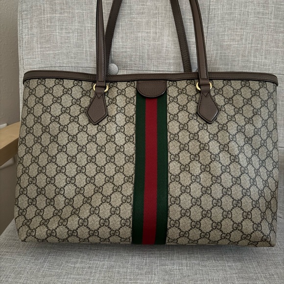 Gucci Beige and Brown Tote Bag - Picture 3 of 12